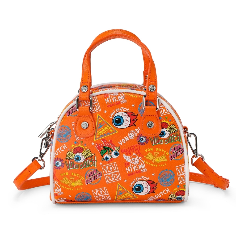 VON  DUTCH ORANGE JAX BOWLING BAG NWT